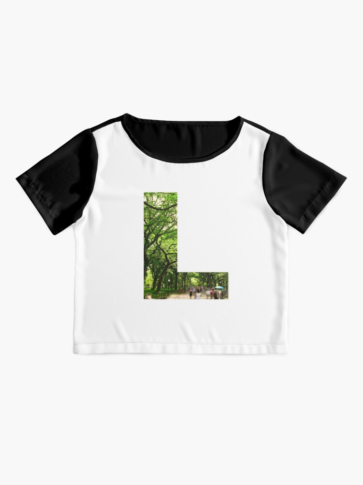 Alternate view of Central Park - Letter "L" Chiffon Top