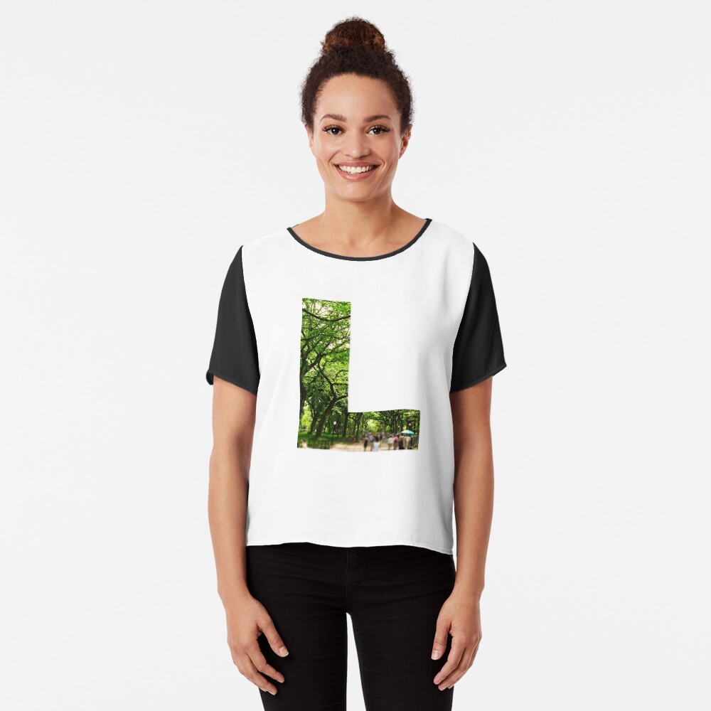 Central Park - Letter "L" Chiffon Top
