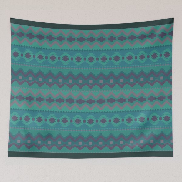 Item preview, Aztec Geometric in Teal designed and sold by KPcaptures.