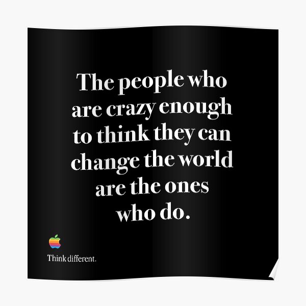 Steve Jobs Quote 9 Change The World Poster Motivational Inspirational Picture