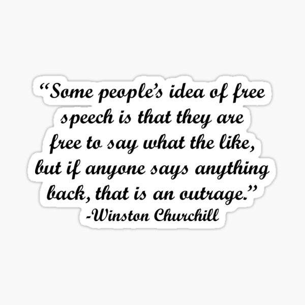 Winston Churchill Quote Idea Of Free Sticker For Sale By Amerikayusa