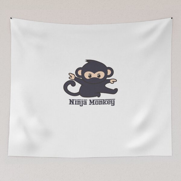 Item preview, Ninja monkey monkey animal monkey gift designed and sold by HSGDesignz.
