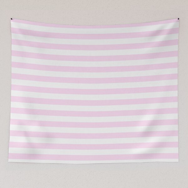 Item preview, Pink Lace Pink and White Horizontal Stripes designed and sold by ColorPatterns.
