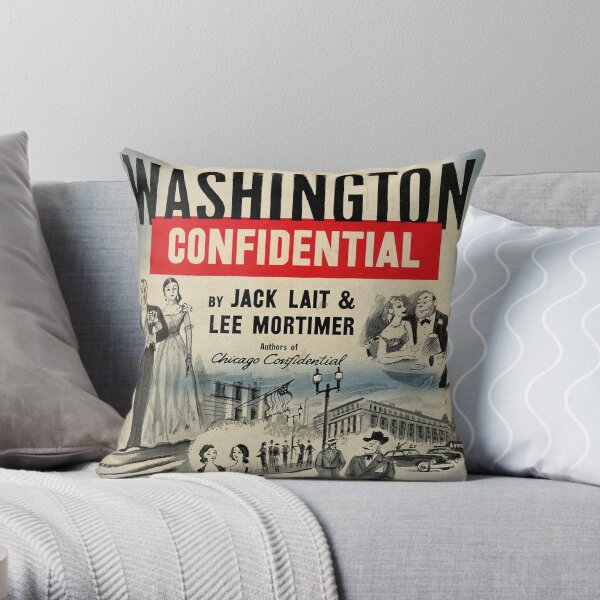 Washington Confidential Throw Pillow