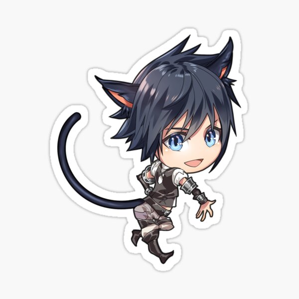 Vista previa del artículo con la obra «Miqo'te Noctis», diseñado y vendido por Hinoe.