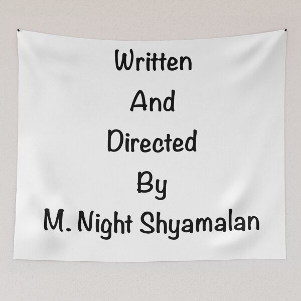 Item preview, Written and directed by M. Night Shyamalan designed and sold by carlyscreations.