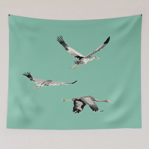 Item preview, Brolga (Grus rubicunda) on mint designed and sold by ChrissyWild.