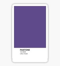 yikes alesia pantone grenn utra violet classic word Sticker