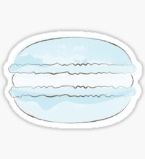 Blue Macaron Sticker - Bakery Decal - French Macaroon Sticker