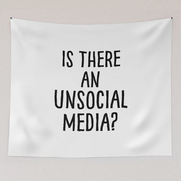 Item preview, Is there an unsocial media? designed and sold by bainermarket.