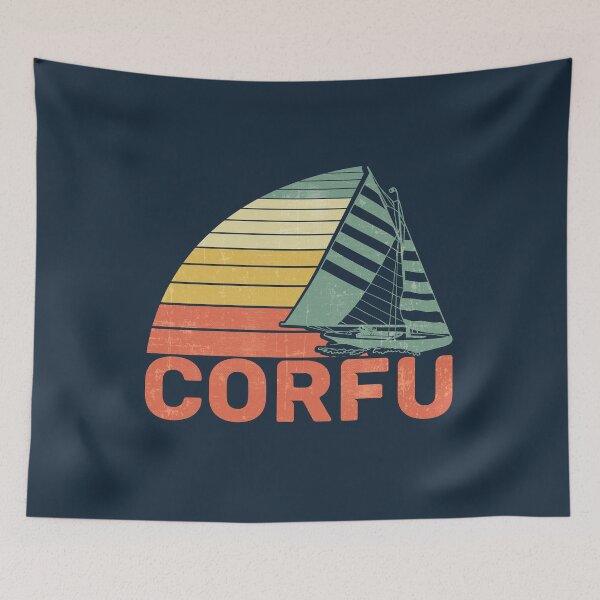Item preview, Corfu Greece Vintage Sailing Design designed and sold by dk80.