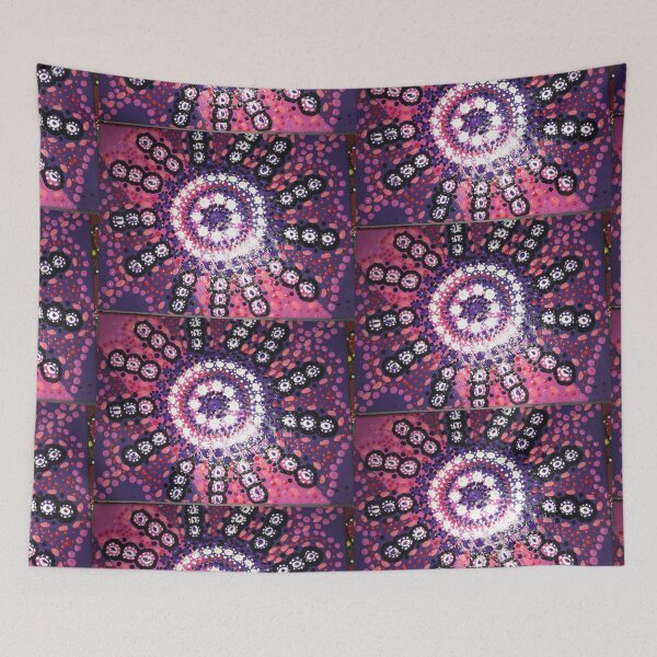 Item preview, Aboriginal art - pink star designed and sold by Melchime.