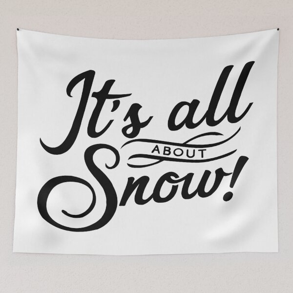 Item preview, It's all about snow ~ Black on White designed and sold by ApricotBlossom.