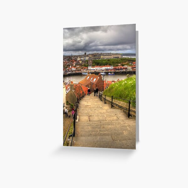 Top of the Whitby Steps Greeting Card