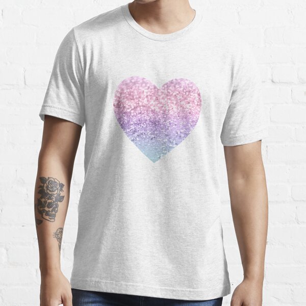 Unicorn Heart Glitter T-shirt For Girls