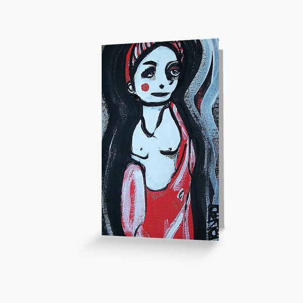 Rose Slips In - Unannounced Greeting Card