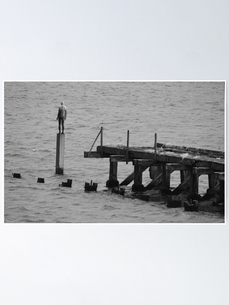 "Leith Docks Man Statue by Antony Gormley. Edinburgh, Scotland" Poster by IgorPozdnyakov Redbubble
