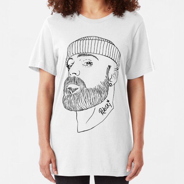 Beanie Boy - Black lines Slim Fit T-Shirt