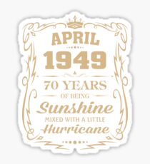 April 1949 Sunshine Mixed With A Little Hurricane Sticker