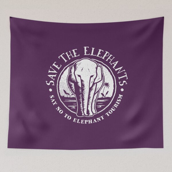 Item preview, Elephant Rescue - Save the Elephants Say No To Elephant Tourism designed and sold by Bangtees.