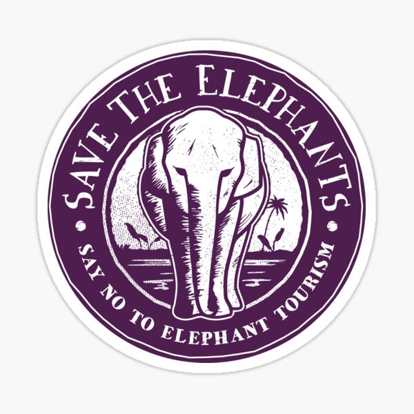 Item preview, Elephant Rescue - Save the Elephants Say No To Elephant Tourism designed and sold by Bangtees.