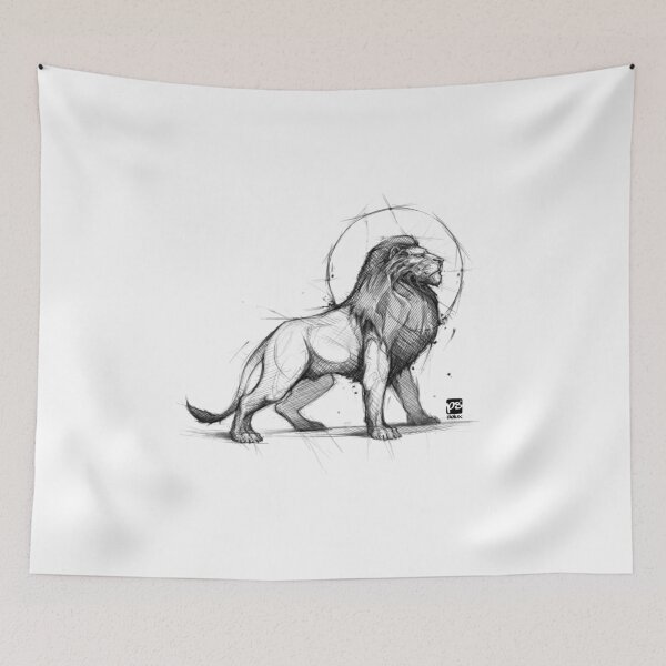 Item preview, proud lion sketch designed and sold by psdelux.