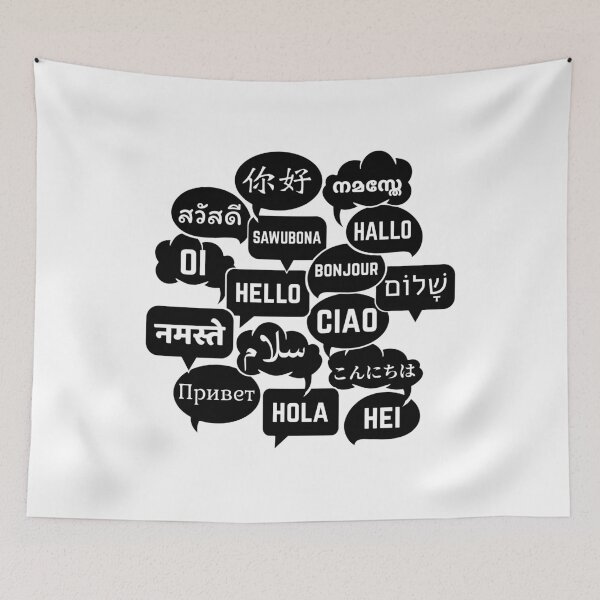 Item preview, Polyglot Speech Bubbles in Many Languages designed and sold by MAS-S.