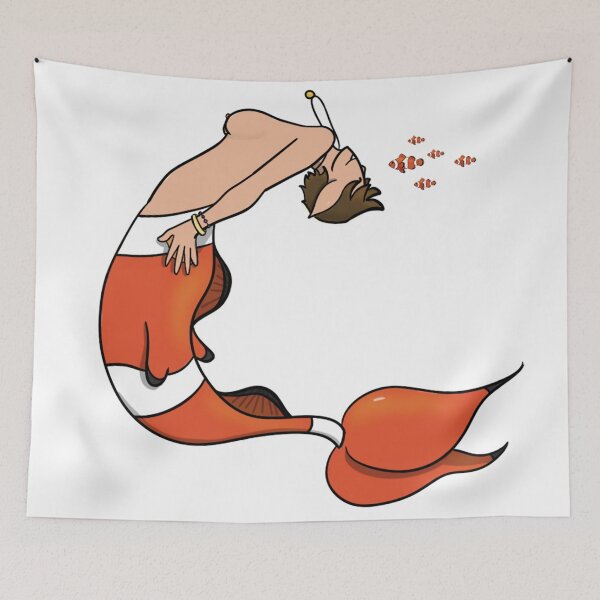 Item preview, Clownfish Mermaid designed and sold by maplefoot.