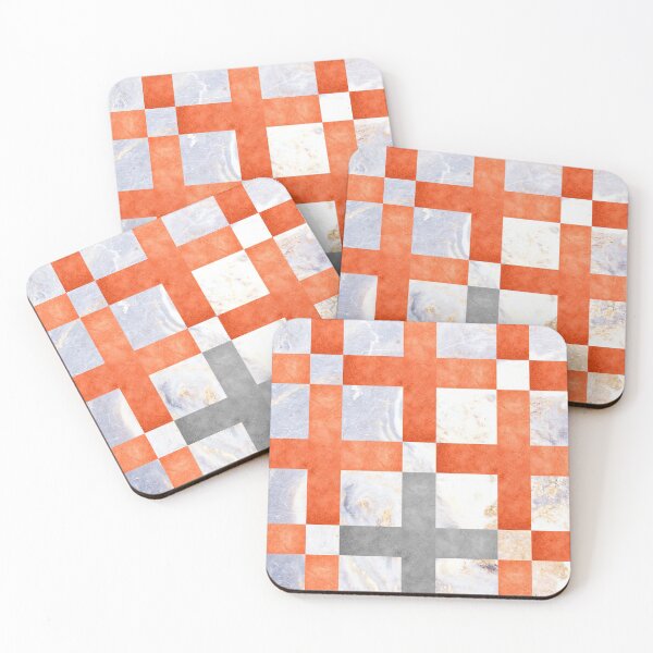 Item preview, Modern Geometric Pattern - Red Brick Leather designed and sold by cadinera.