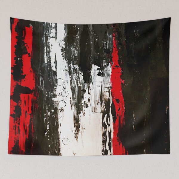 Item preview, Abstract - Red, black, white  designed and sold by SophieLemieux.
