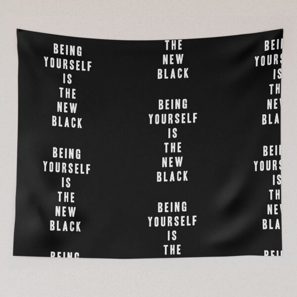 Item preview, BEING YOURSELF IS THE NEW BLACK! GIFT IDEA designed and sold by JamesandLuis.