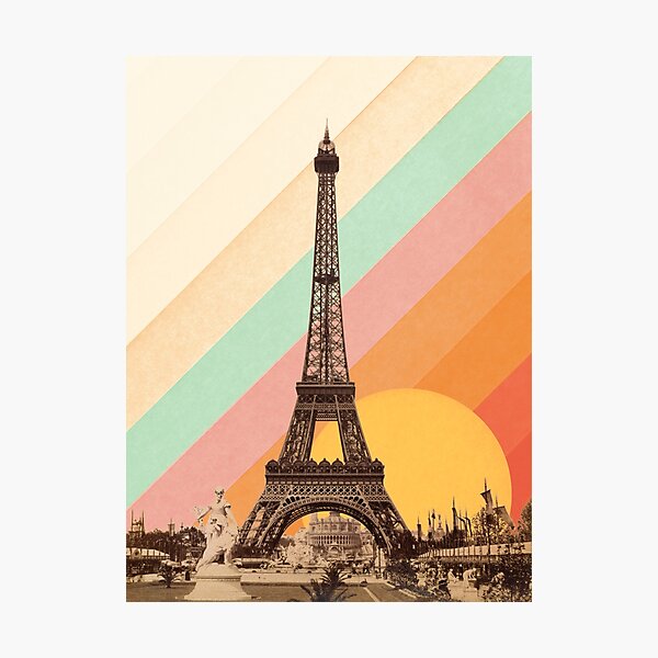 Item preview, Rainbow Sky Above The Eiffel Tower designed and sold by florentbodart.
