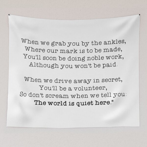 Item preview, The world is quiet here - Asoue designed and sold by TheQuirkySide.