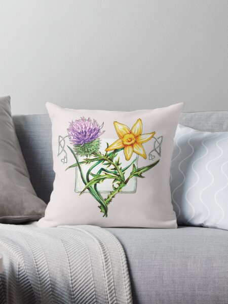 Item preview, Thistle and Daffodil. designed and sold by NatRowland Art.