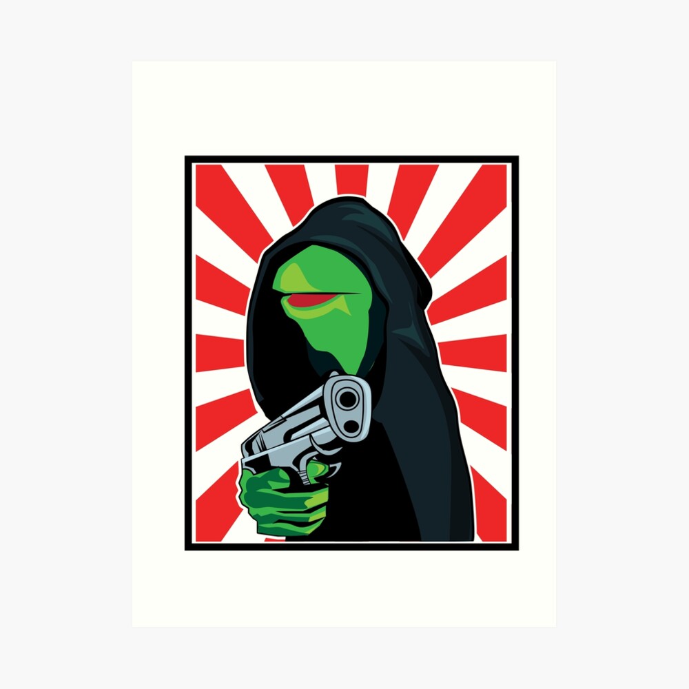 "Gangster Kermit" Art Print by colddistrict | Redbubble