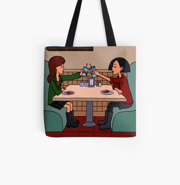 Daria y Jane Pizza Time Bolsa estampada de tela