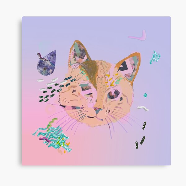 Cosmic Galaxy Cat Canvas Print
