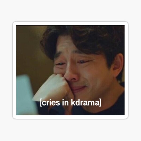 Cries in Drama Sticker