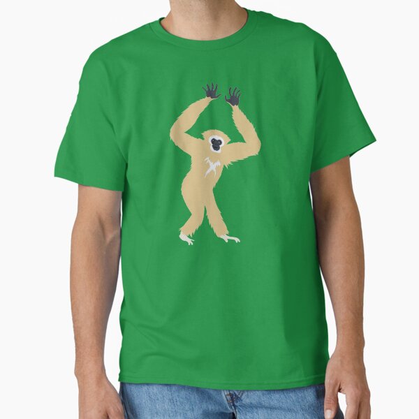 Vista previa del artículo con la obra «Gibbon en verde», diseñado y vendido por Peppermint Narwhal.