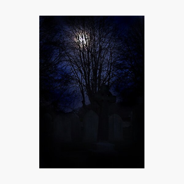 Midnight graveyard Photographic Print