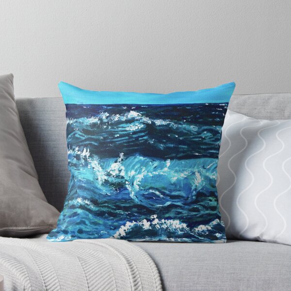 Item preview, Cobalt blue nautical, waves Navy Ocean designed and sold by Myartspace.