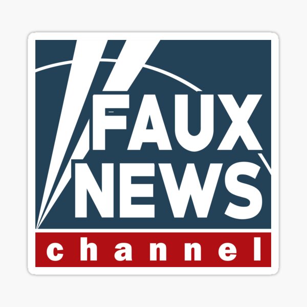 Faux News Channel Sticker