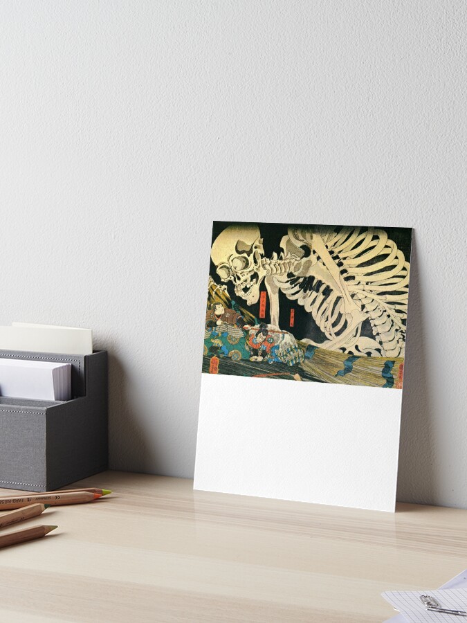 Gashadokuro Shirt Japanese Takiyasha the Witch and the Skeleton Spectre,  Utagawa Kuniyoshi | Art Board Print