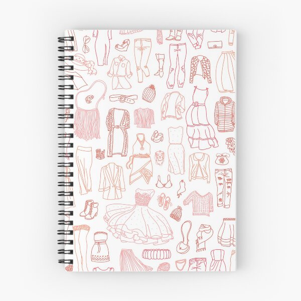 Item preview, Shopaholic pattern with different women's clothes designed and sold by photokot.