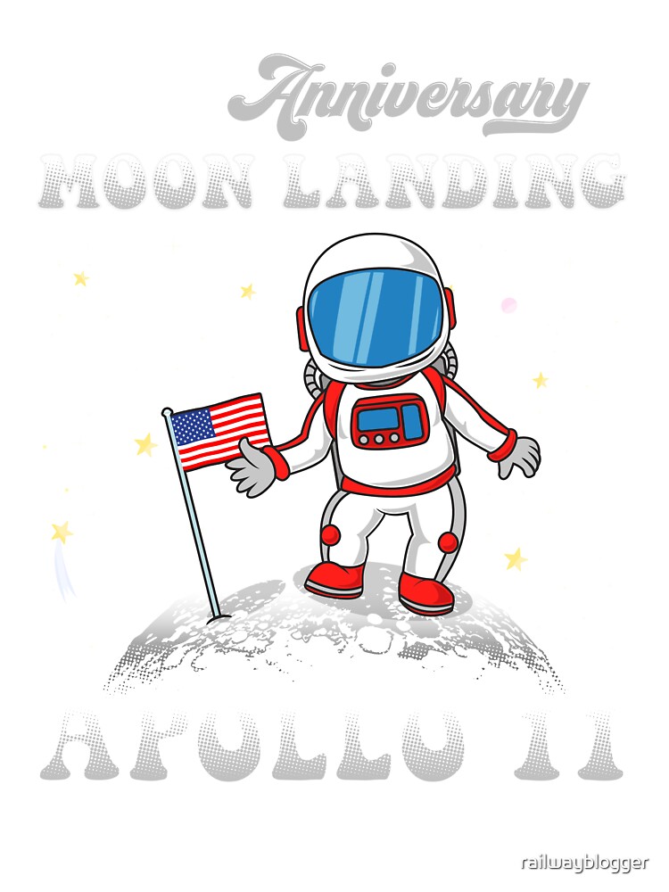 Apollo 11 50th Anniversary Colorful T-Shirt Apollo 11 50th Anniversary Colorful T-Shirt