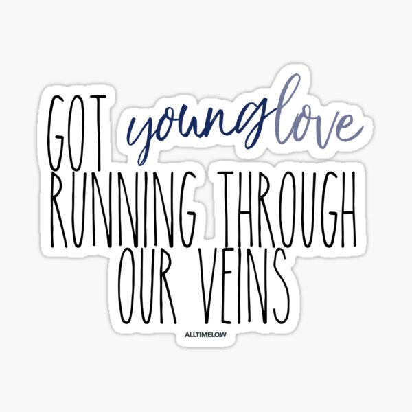 All Time Low Lyric Print. Calm Down Lyrics. 5 Designs to Choose