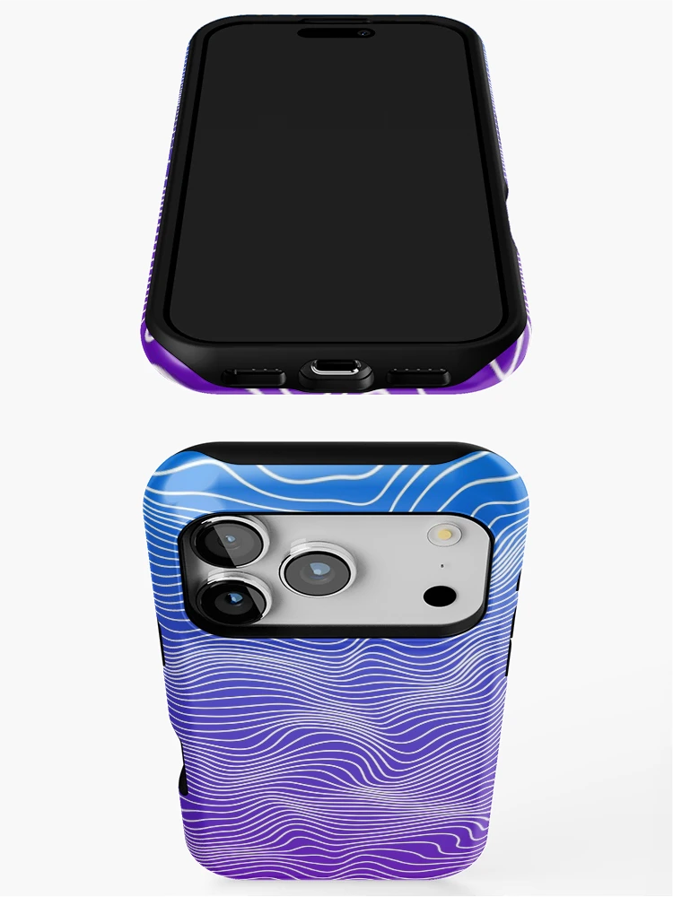 Thumbnail 3 of 4, iPhone Case, Abstract lines designed and sold by Hibra-R.