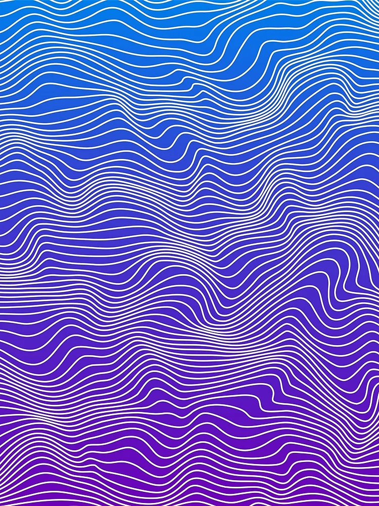 Thumbnail 3 of 3, Scarf, Abstract lines designed and sold by Hibra-R.