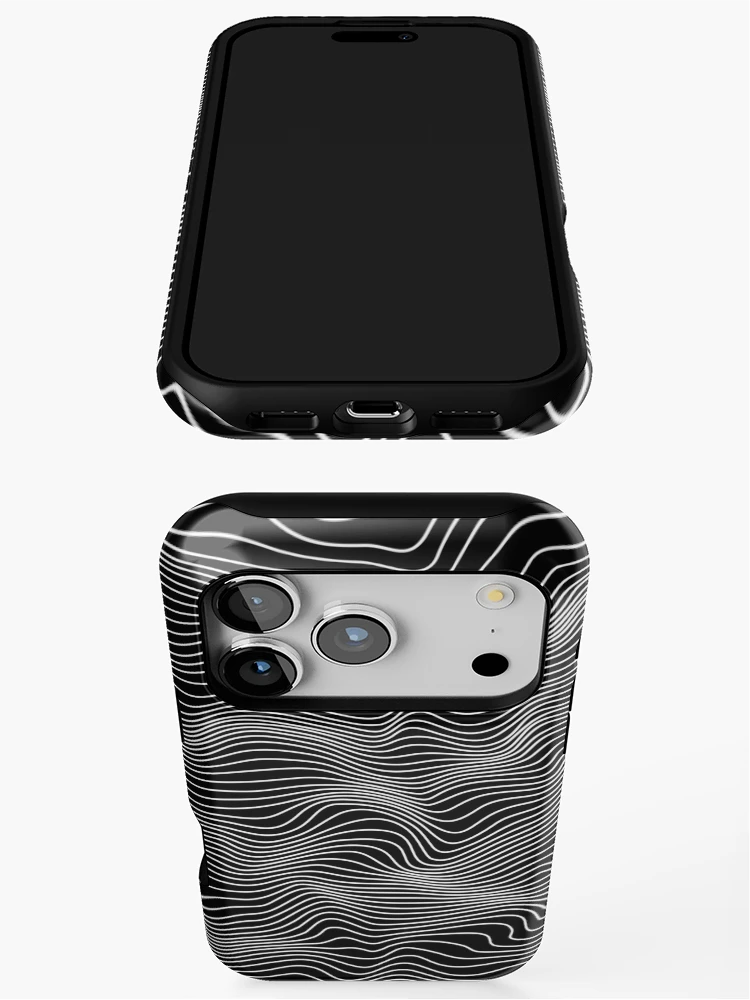 Thumbnail 3 of 4, iPhone Case, Abstract lines designed and sold by Hibra-R.