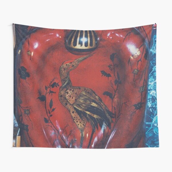 #Pottery #Heron, #bird, #painting, #art, #colorimage, #modernart, # ancient, #spirituality Tapestry
